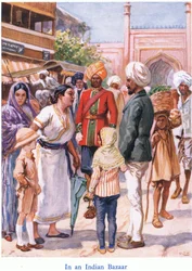 In einem indischen Basar